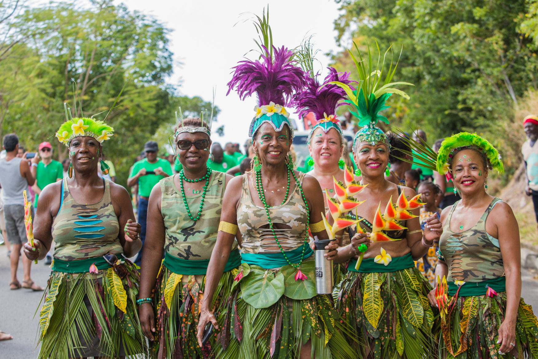 St. Patrick's Costumed revelers